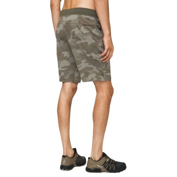 LULULEMON T.H.E. Short 7" Mesh Mesh Camo Max Dark Olive Green Small - Picture 2 of 10